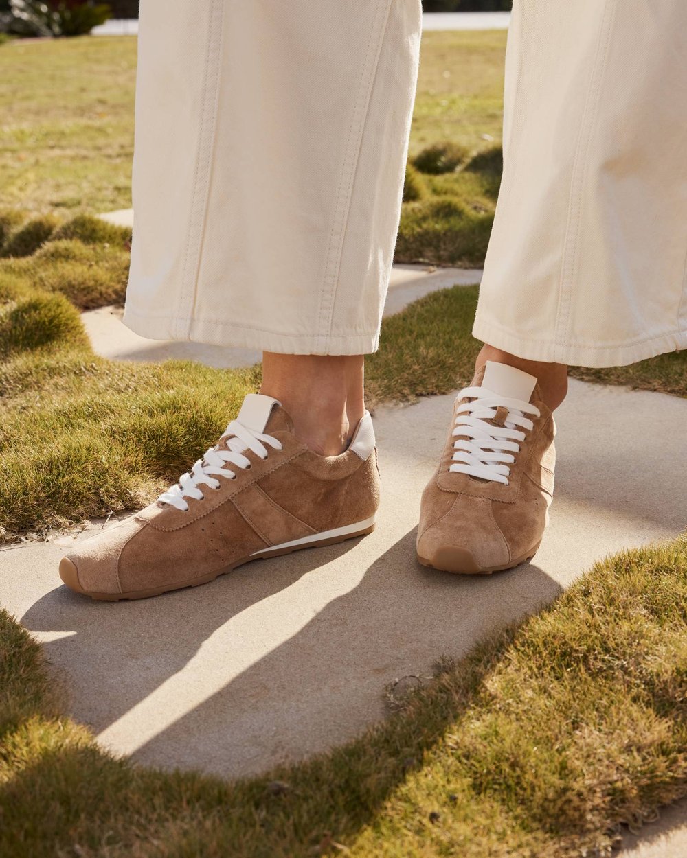 Eos Sneaker Suede Jas Sand