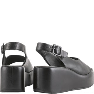Hogl “Loulou “ Black Wedge Sandal 7-102510