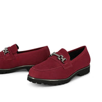 Sioux Shoes Loafer Dark Red Suede 752