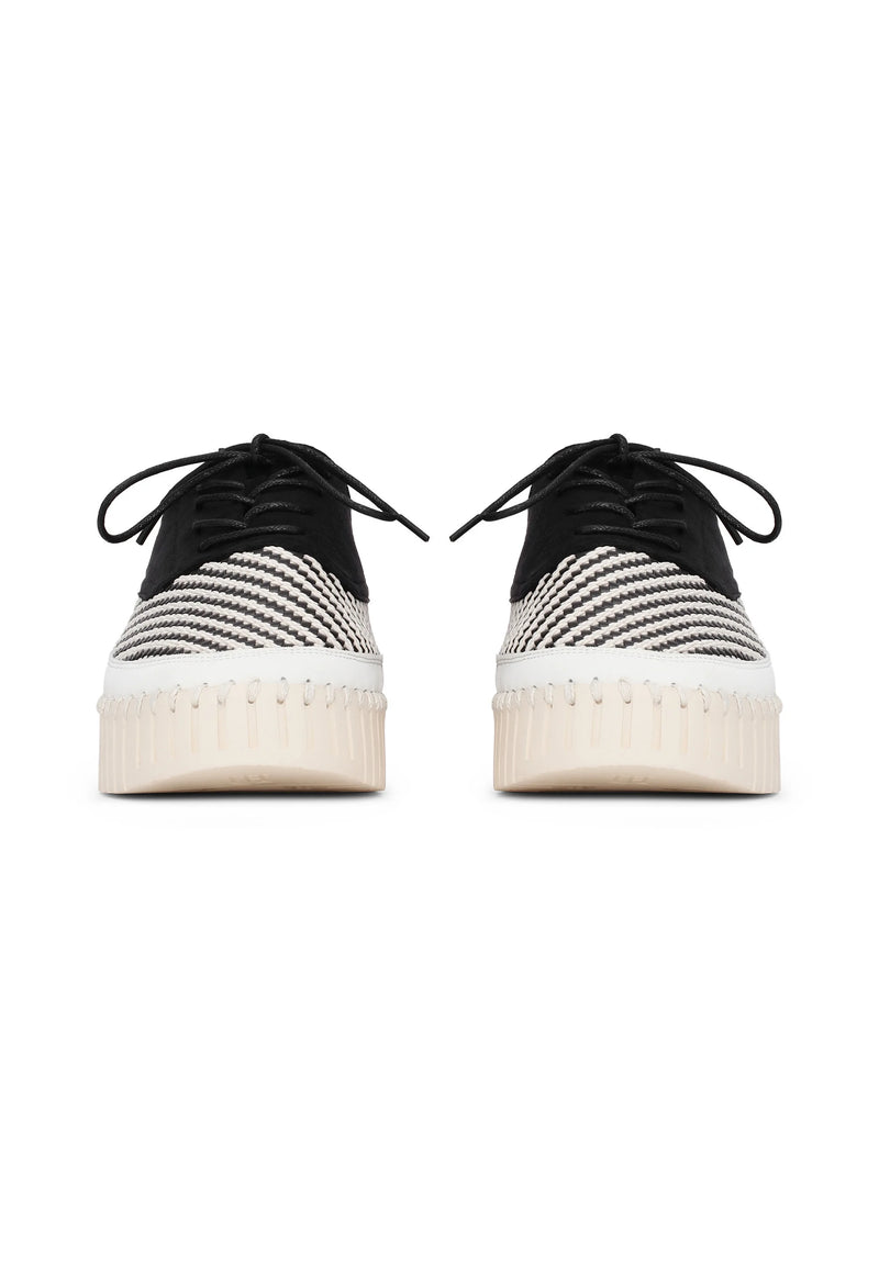 Ilse Jacobsen Tulip Textile Trainers Black/White 4094