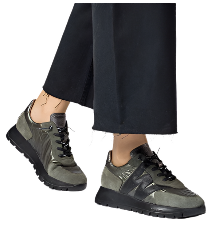 Wonders Khaki Multi Sneaker A2464