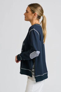 Shirty Sweatshirt Zippy Navy