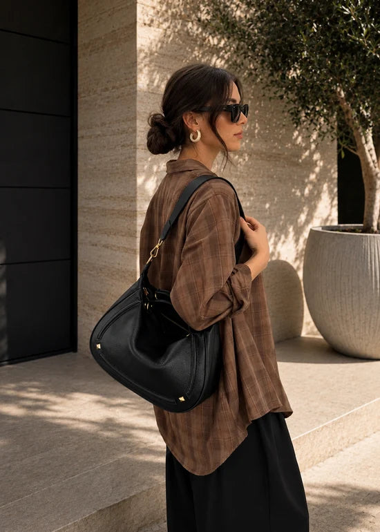 L’ora D'oro Bag Black Leather Stella