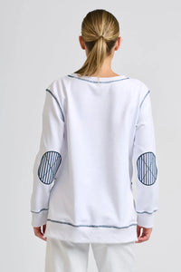 Shirty Sweatshirt Zippy White