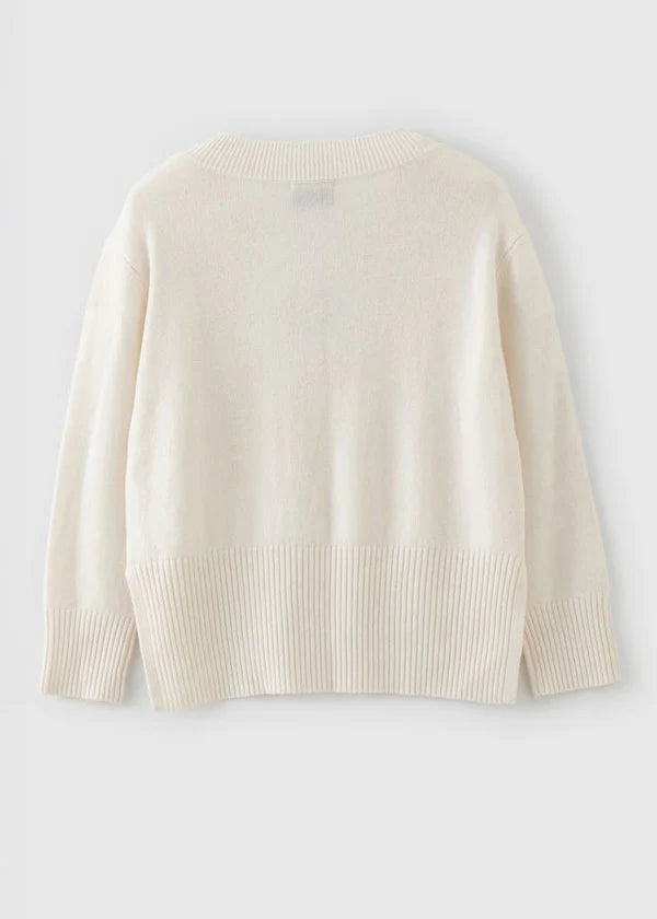 Aleger V Neck Winter White N136W