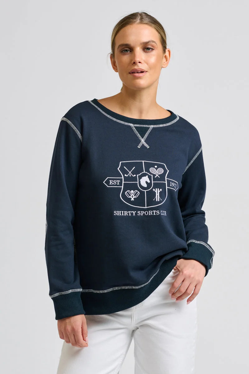 Shirty Sweatshirt Zippy Navy