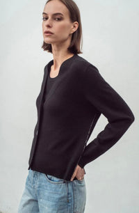 Aleger Cashmere Cardigan Black N.09