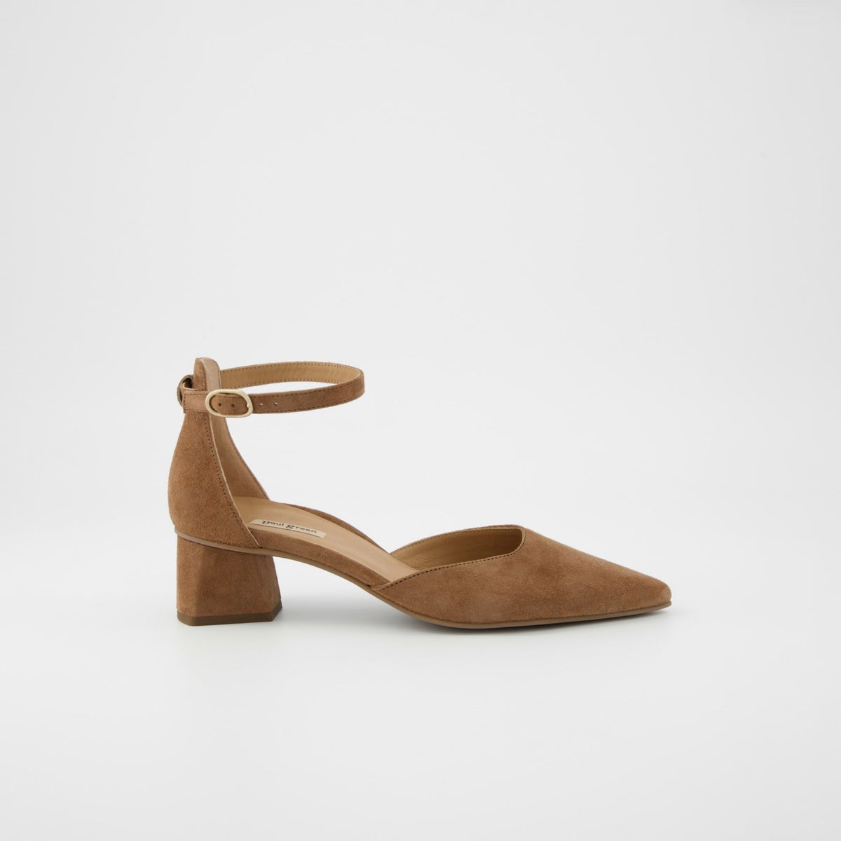 Paul Green Heels Nut Velvet 3820-089