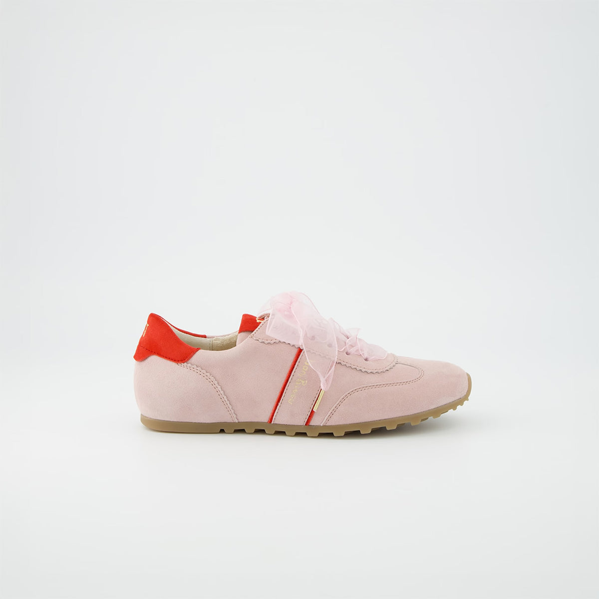 Paul Green Sneaker Princess Pink / Poppy Red Trim 5508-039