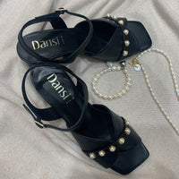 Dansi Mestizo Sandal with Pearl Trim