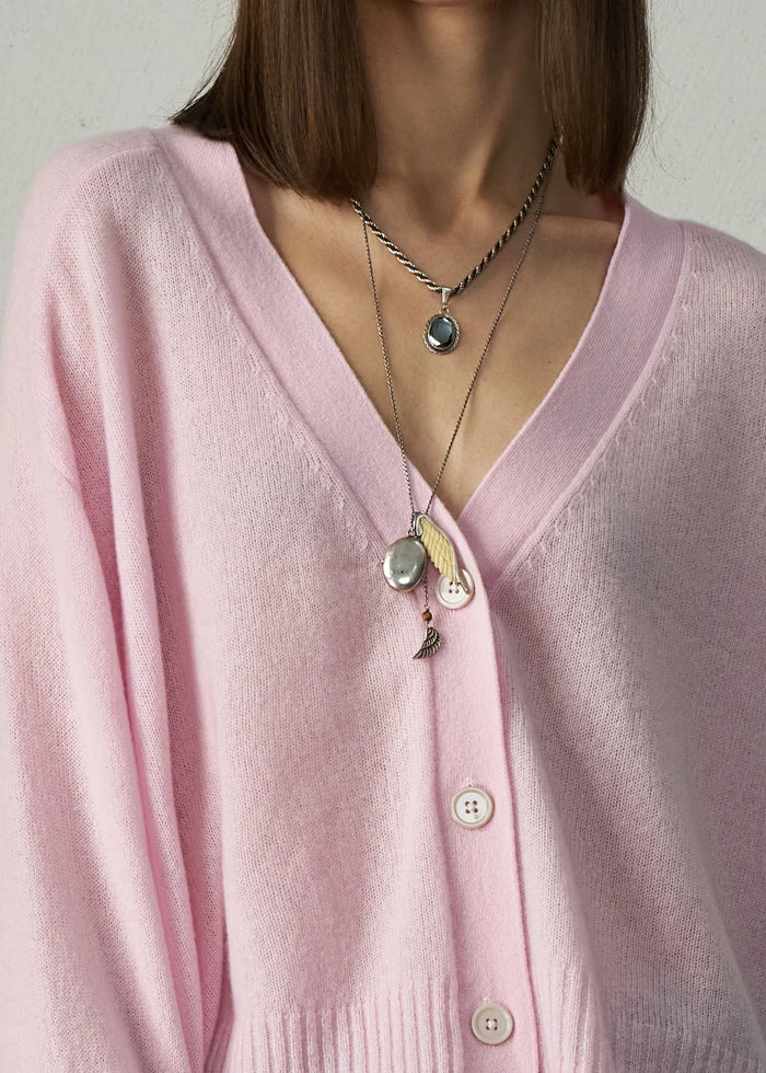 Aleger Cardi Cashmere Pearl Pink N2275