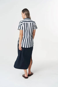 Cloth + Paper + Scissors Shirt Dune Ruffle Hamilton S GC4471-259