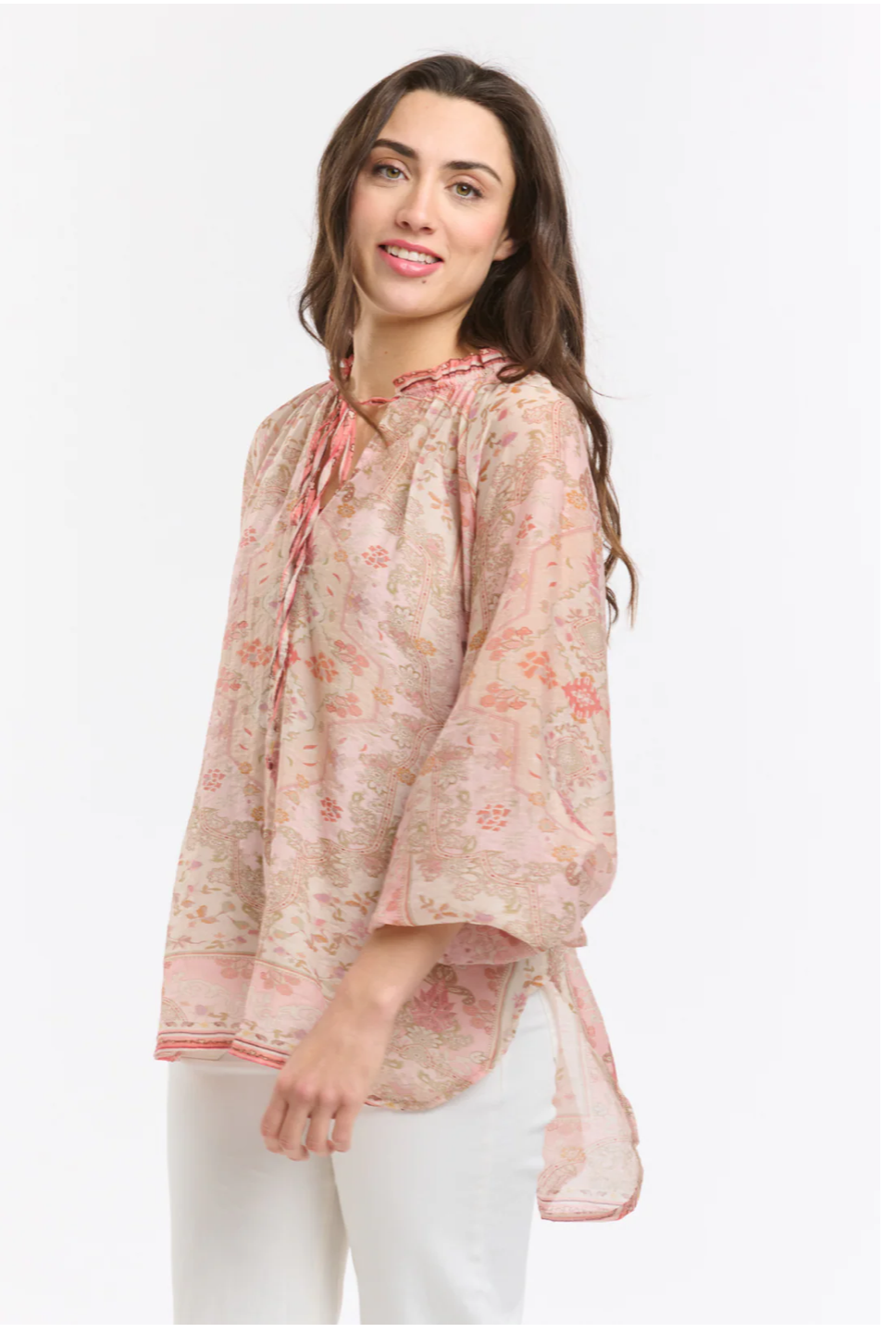 Italian Star Shirt Emily Ruffle Blush