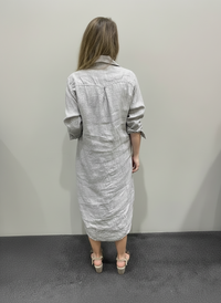 Frockk Dress Elena Linen Pewter