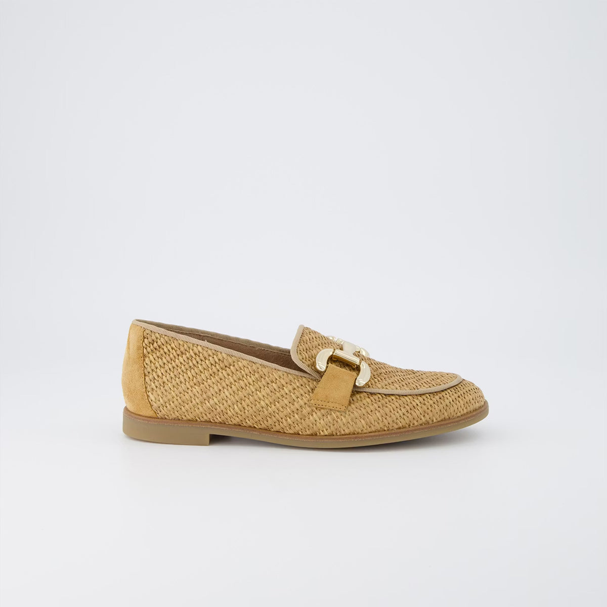 Paul Green Loafer Soft Woven Raffia Camel  1145-007