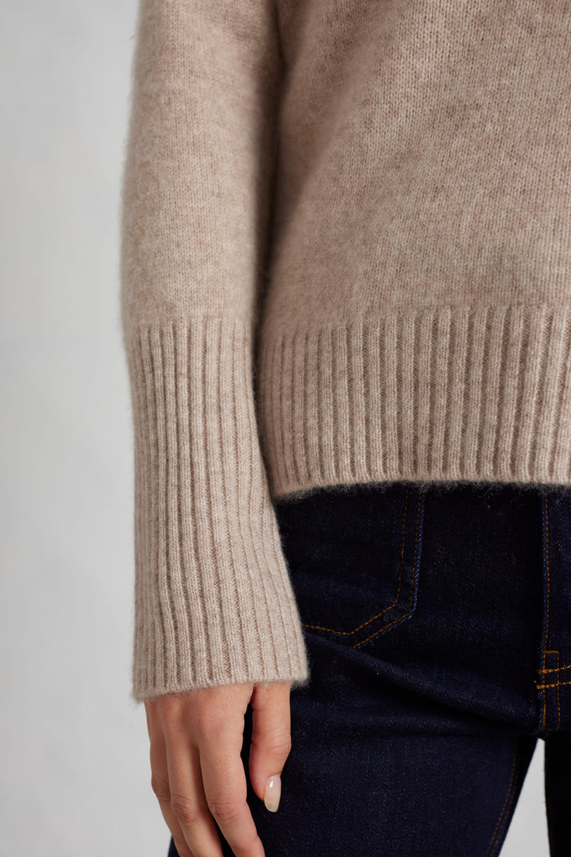 Alessandra Fifi Polo Sweater Beige