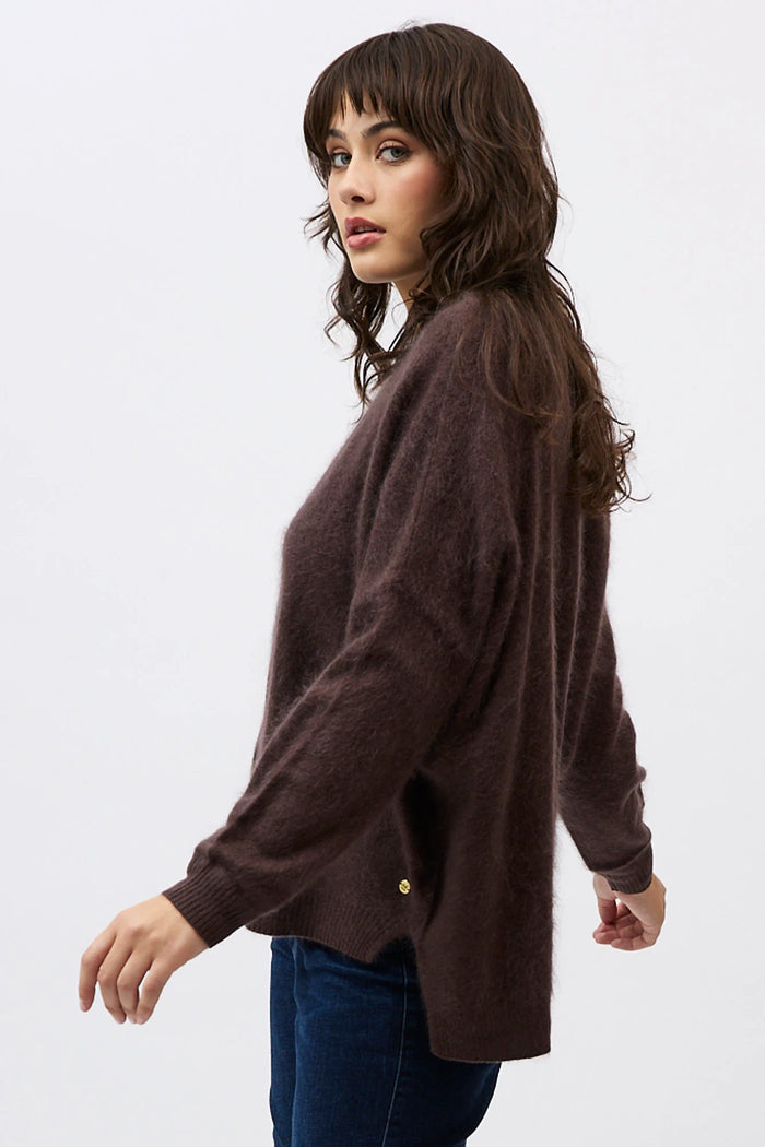 Mia Fratino Cardigan Macy Dark Chocolate 24924