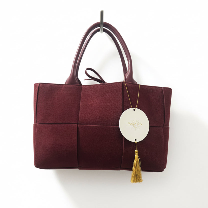 L’ora D’oro Bag Phoebe Burgundy Suede