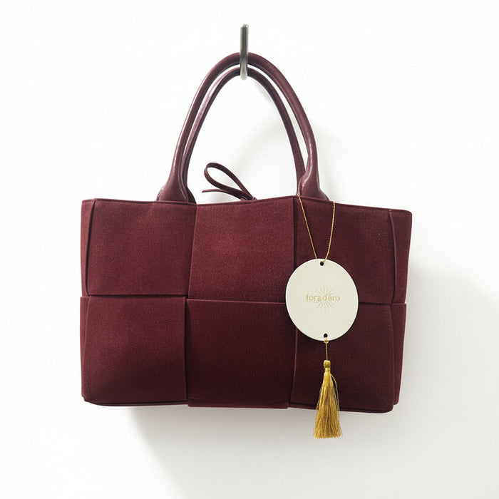 L’ora D’oro Bag Phoebe Burgundy Suede