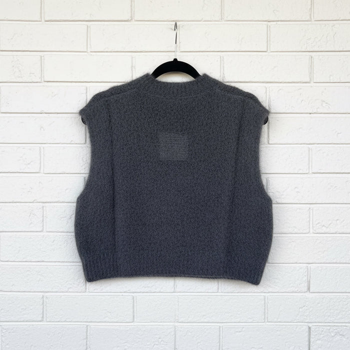 Love From Italy Vest Ava Mohair Blend Charcoal LVHH24210
