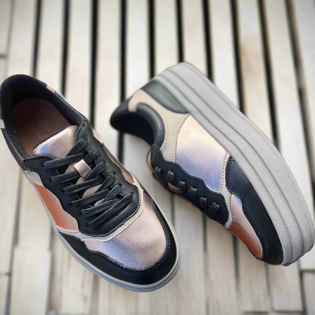 Alfie & Evie Sneaker Isaac Black/Rose Gold