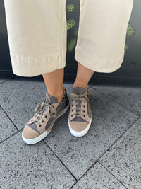 L’Ecologica Patchwork Sneaker Grigio Beige 6598