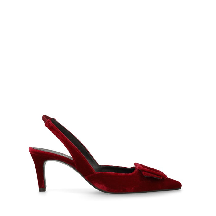 Lodi Court Shoe Velvet Red