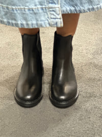 Wave Black Ankle Boot