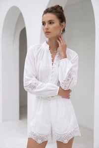 GDS Blouse Meissen Linen White 252330889