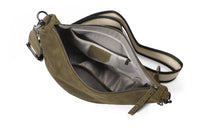 Hi Ho Bag Crescent Olive Suede