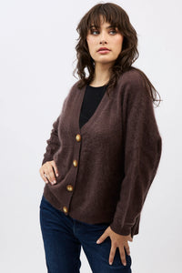 Mia Fratino Cardigan Macy Dark Chocolate 24924