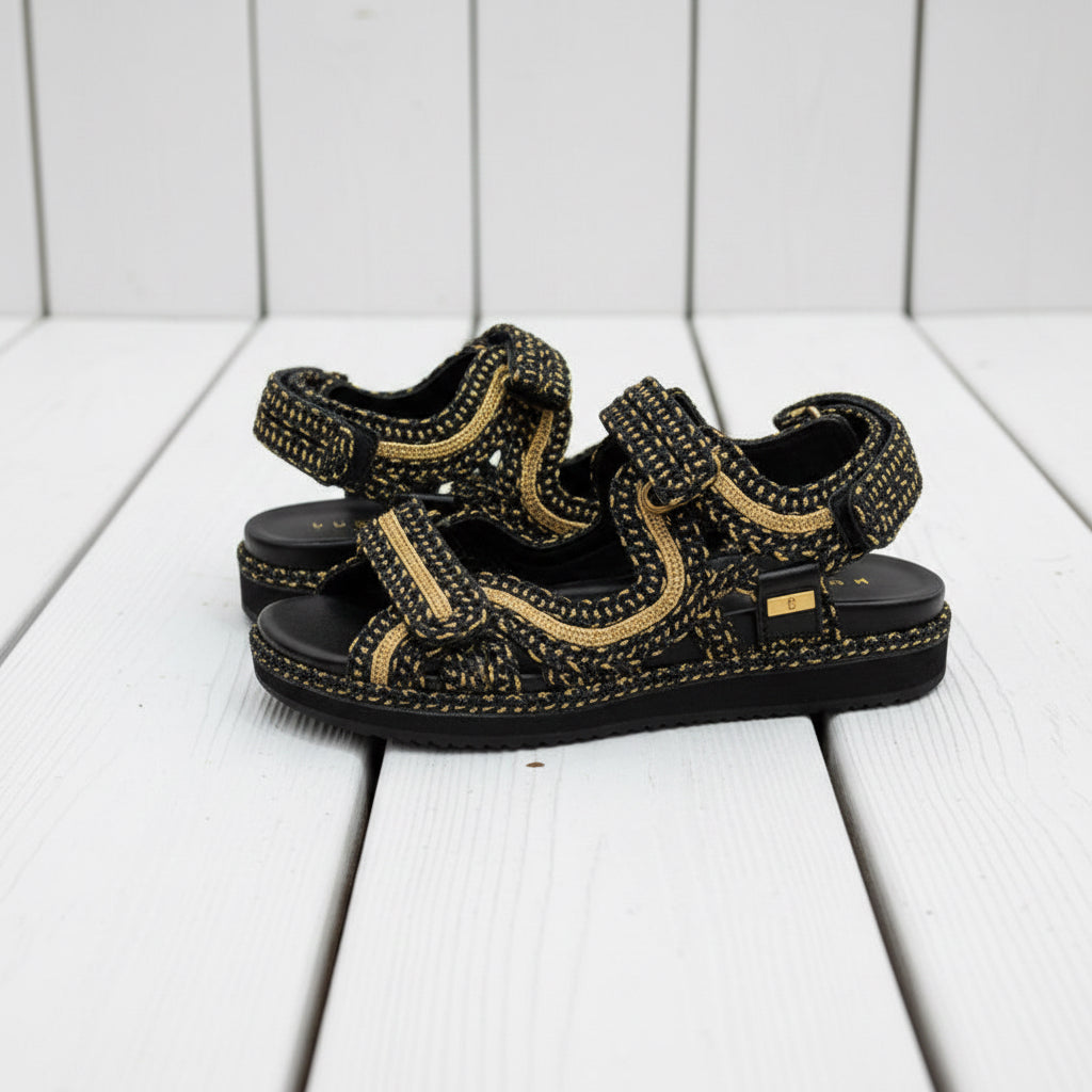 Fiorina Sandal Oro Nero 557S