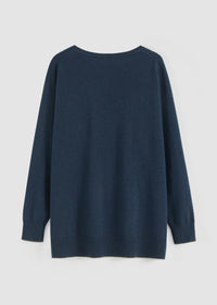 Aleger Sweater Cashmere Blend Storm Blue N.375