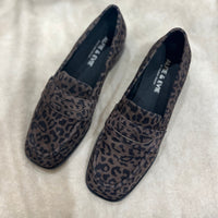Alfie & Evie Vivid Brown Leopard Loafer