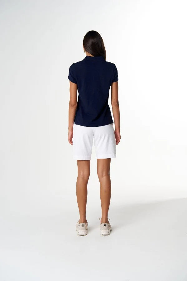 Cloth + Paper + Scissors Collared Henly Parisian Navy C13025