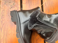 Luca Grossi Fur Lined Black Ankle Boot 5808