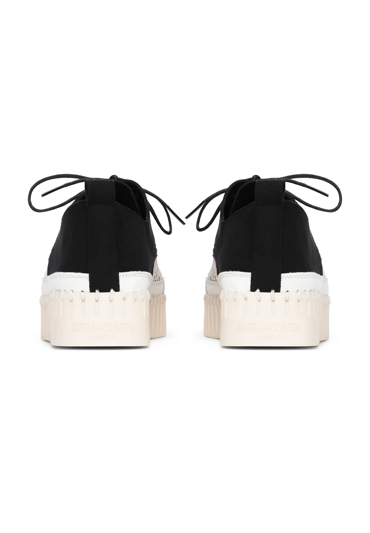 Ilse Jacobsen Tulip Textile Trainers Black/White 4094