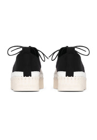 Ilse Jacobsen Tulip Textile Trainers Black/White 4094