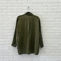 Frockk Shirt Rosie Linen Army