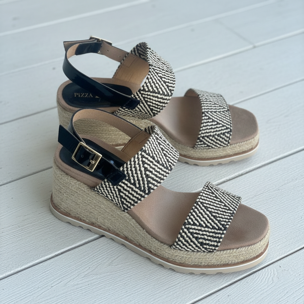 Piazza Grande Sandals Wedge Platform 6372