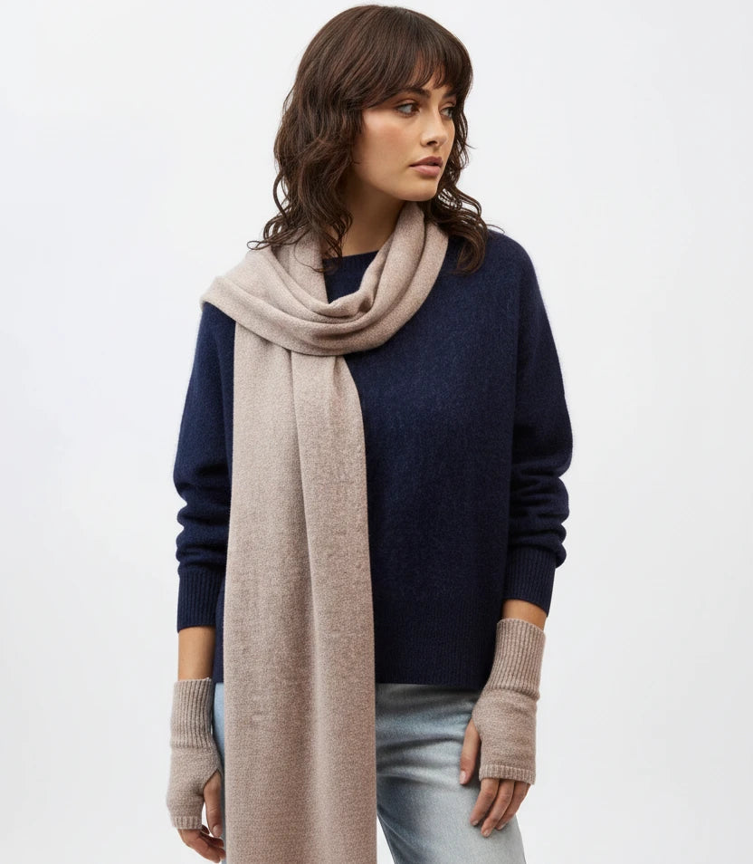 Mia Fratino Scarf Cashmere Toast 18501