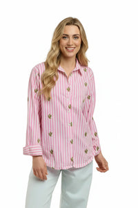 Italian Star Shirt Cactus Pink IS1035