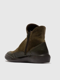 Softinos Boot Suede Military/Dk. Brown BUDY805SOF