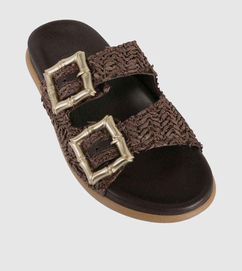 Sempre Di Slide Woven Chocolate