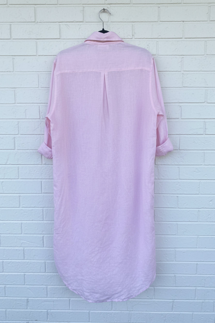 Frockk Shirtdress Elena Linen Soft Pink
