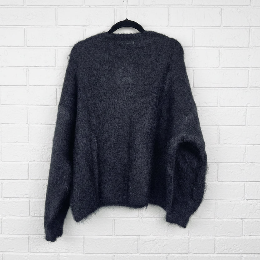 Love From Italy Jumper Mohair Blend Black LVHH24225