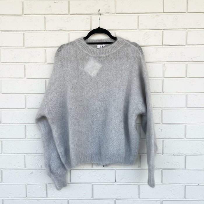 Love From Italy Jumper Mohair Crew Silver LVHH24225