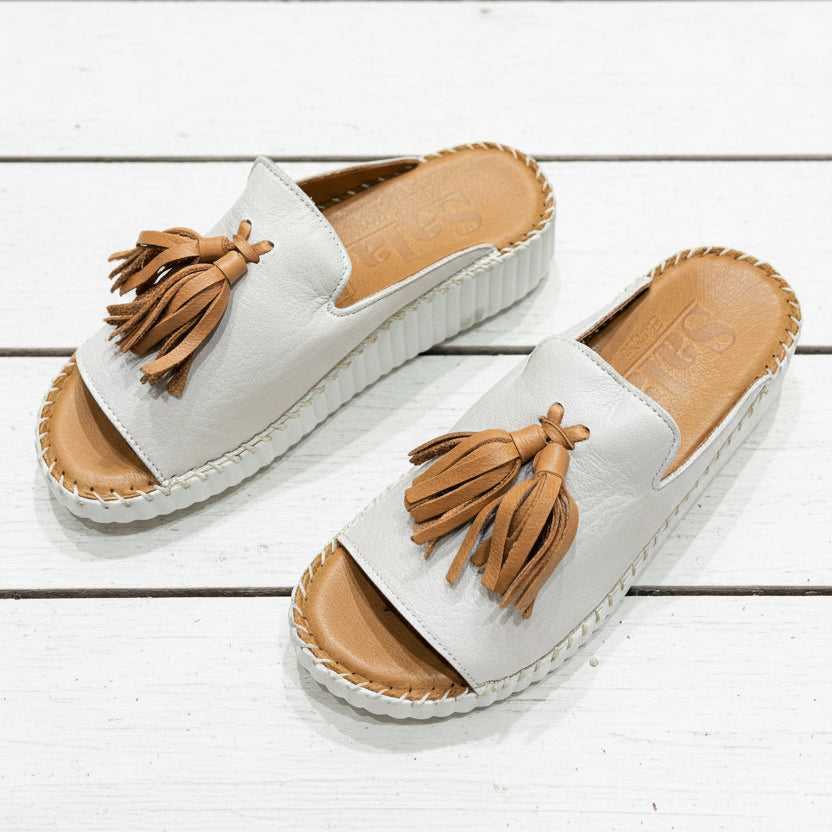 Sala Slide Silver Grey- Coconut Sonny