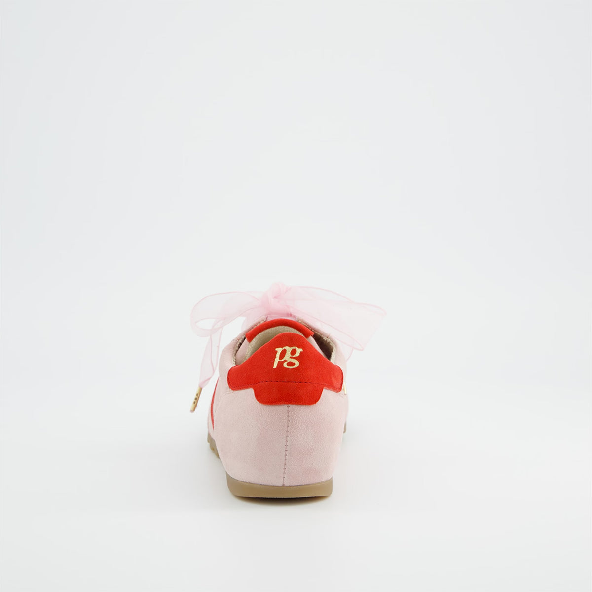 Paul Green Sneaker Princess Pink / Poppy Red Trim 5508-039