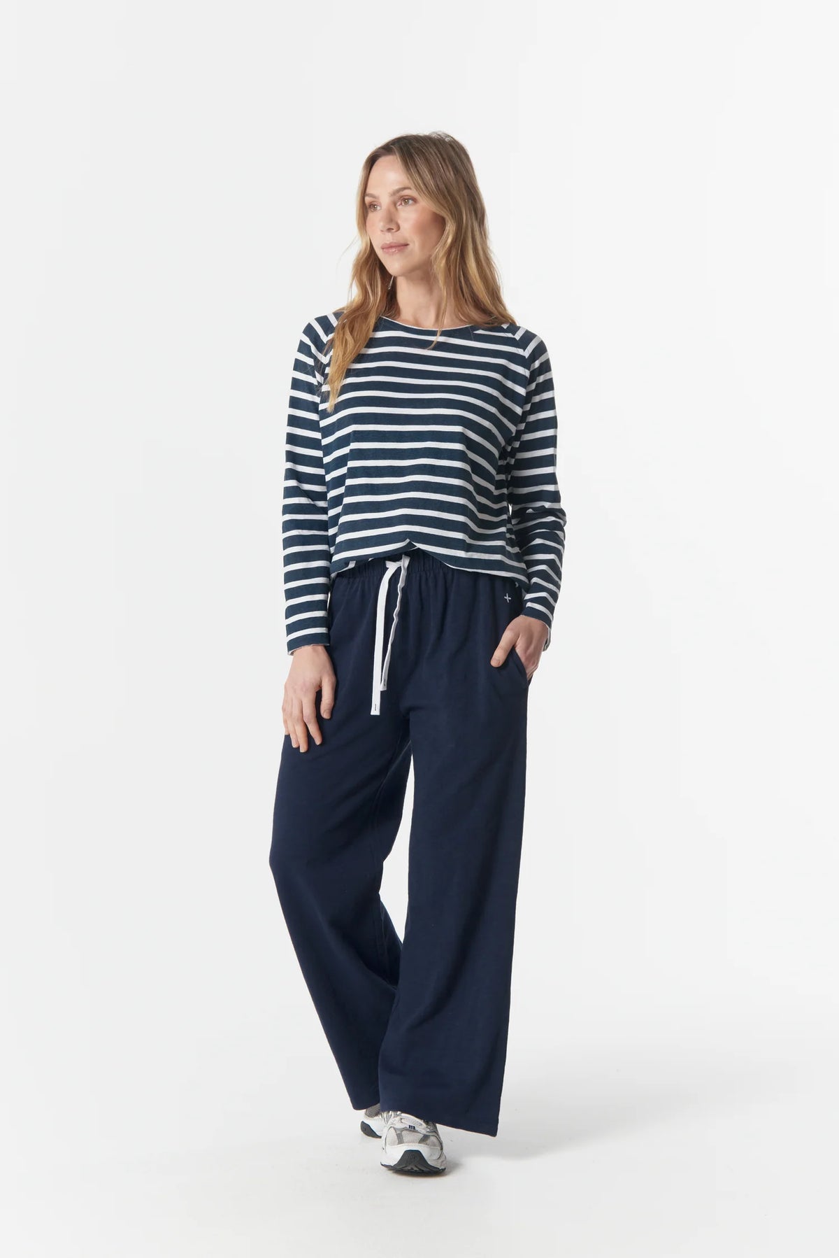 Cloth + Paper+  Scissors Top Hero Striped Tee 3/4 C1214